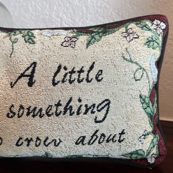 Rooster Small Word Tapestry Pillow Chicken Lady Country Farmhouse Cottagecore - Picture 3 of 7